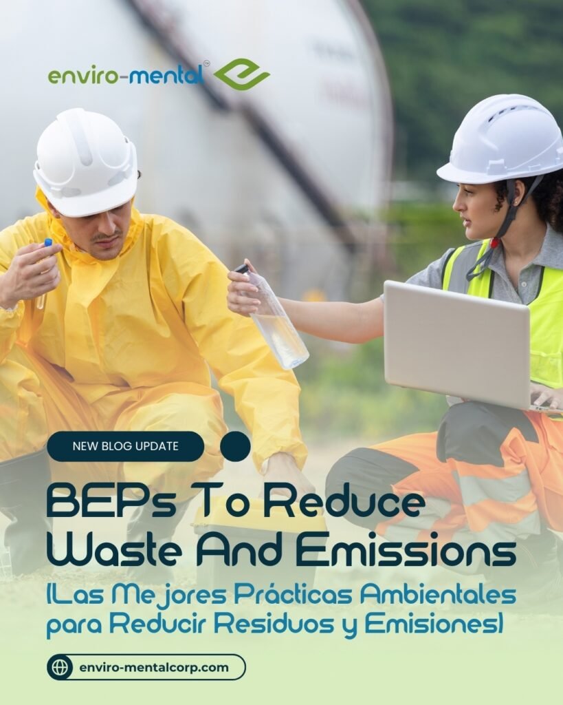 BEPs to reduce waste and emissions (Las mejores prácticas ambientales (BEP) para reducir residuos y emisiones)