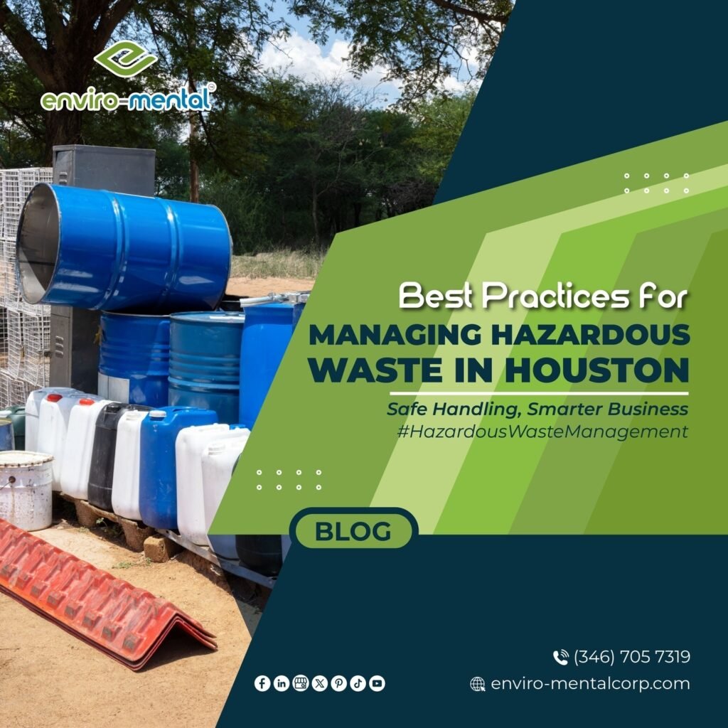 Best practices for managing hazardous waste in Houston