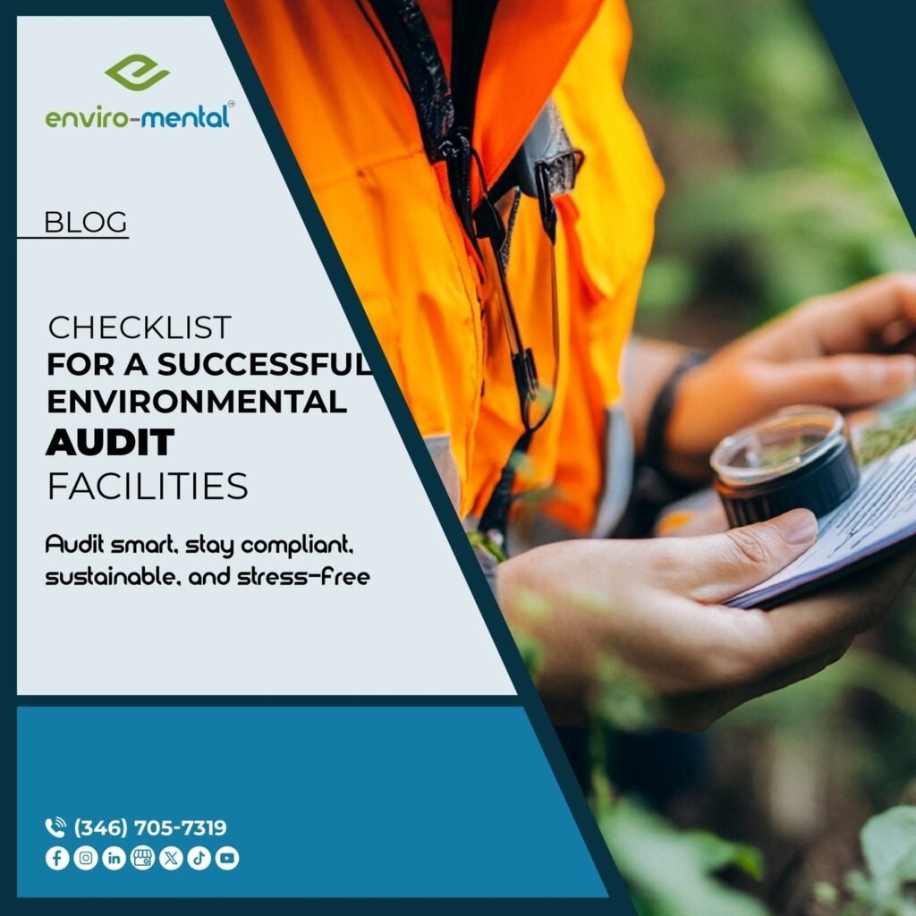 Checklist for a successful environmental audit