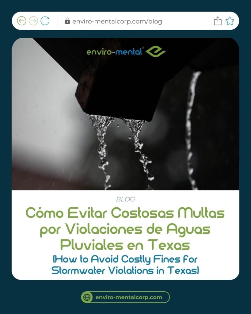 Cómo evitar costosas multas por violaciones de aguas pluviales en Texas
