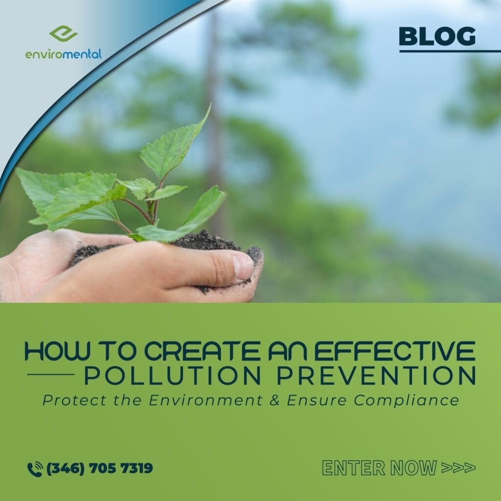 How to create an effective pollution prevention plan