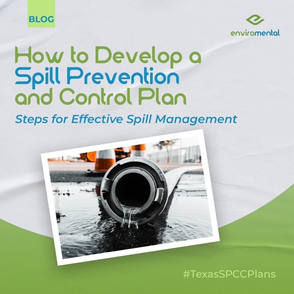 How to develop a spill prevention and control plan