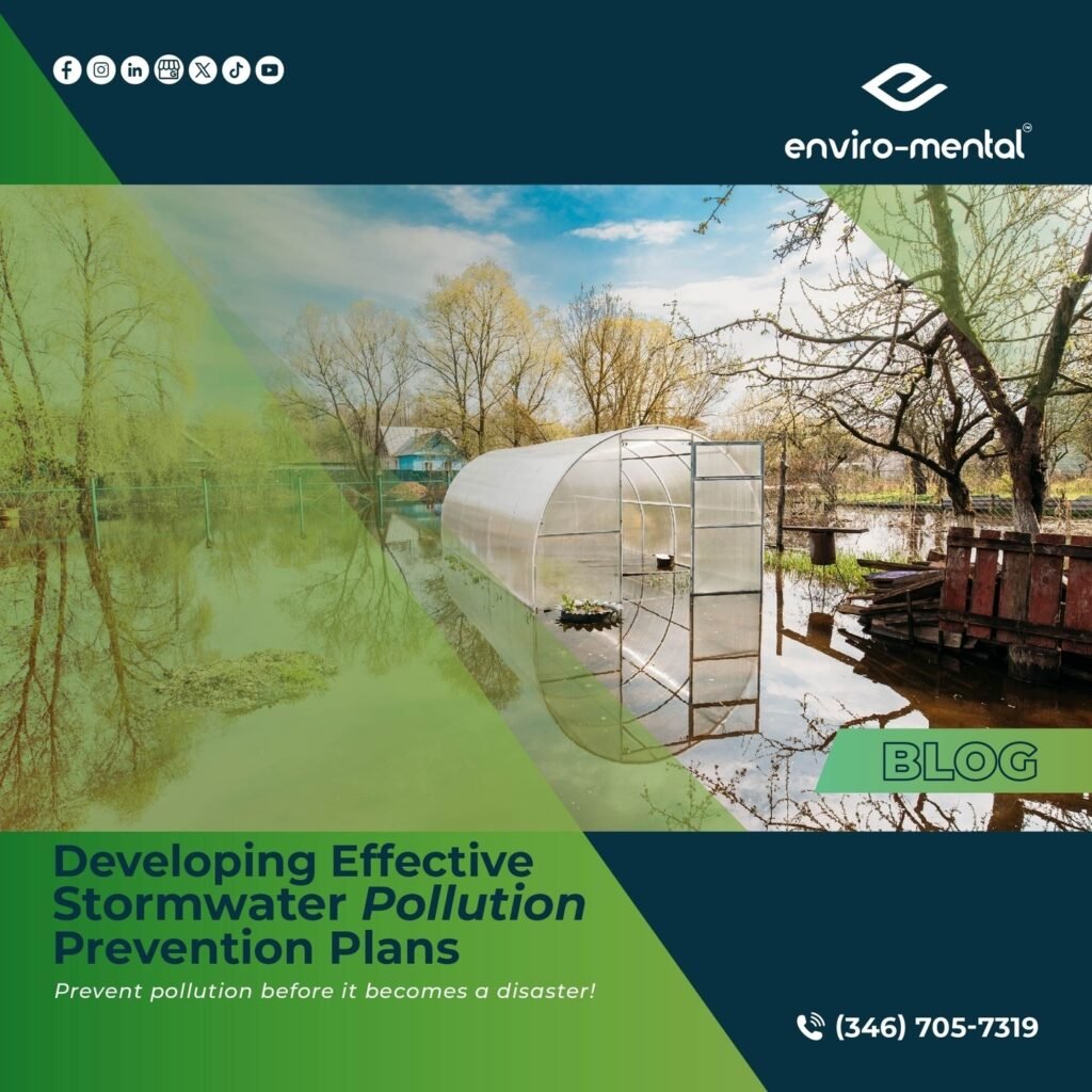 Developing effective stormwater pollution prevention plans