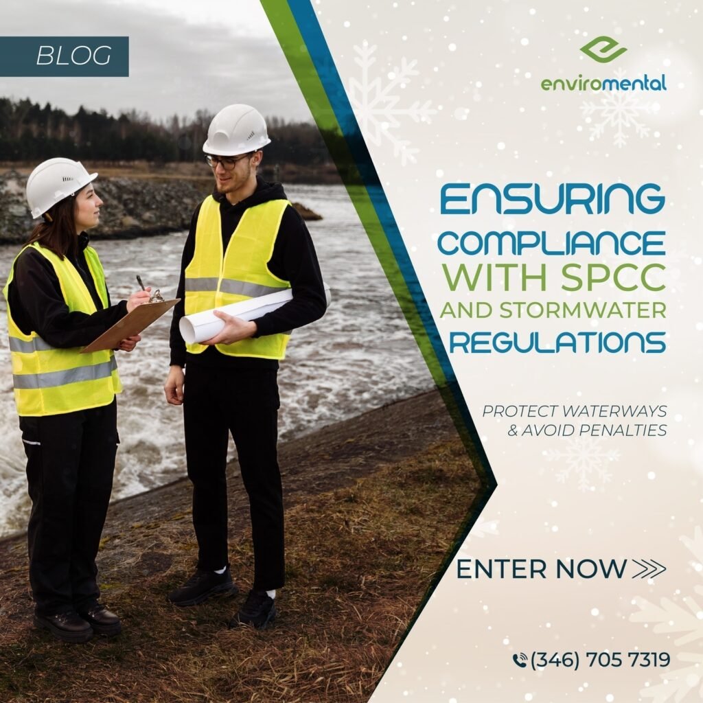 Ensuring compliance with SPCC and stormwater regulations