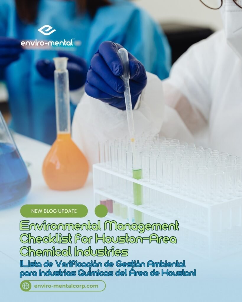 Environmental management checklist for Houston-area chemical industries