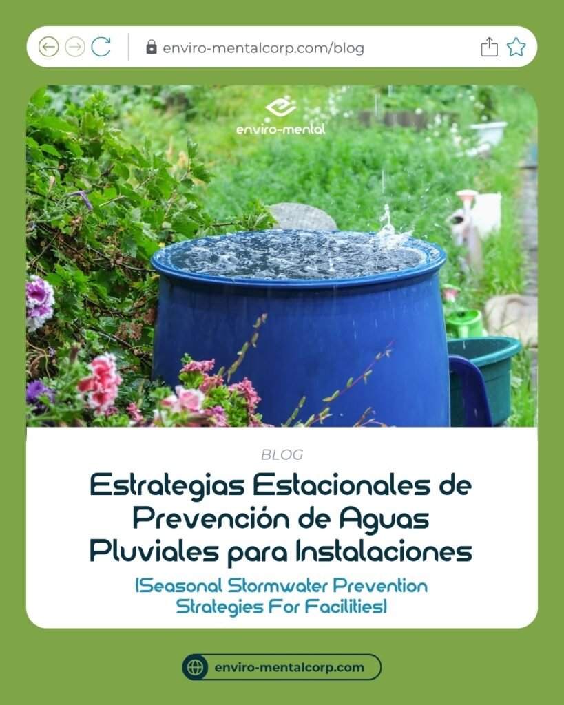 Estrategias estacionales de prevención de aguas pluviales para instalaciones