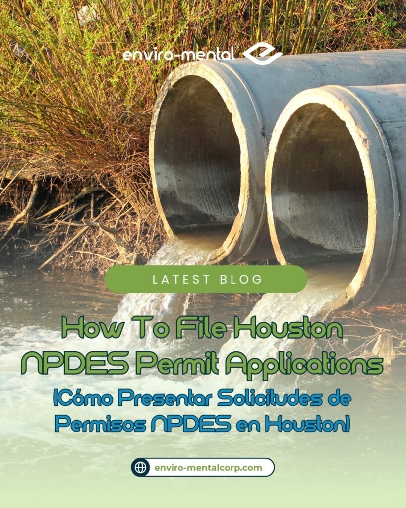 How to file Houston NPDES permit applications
