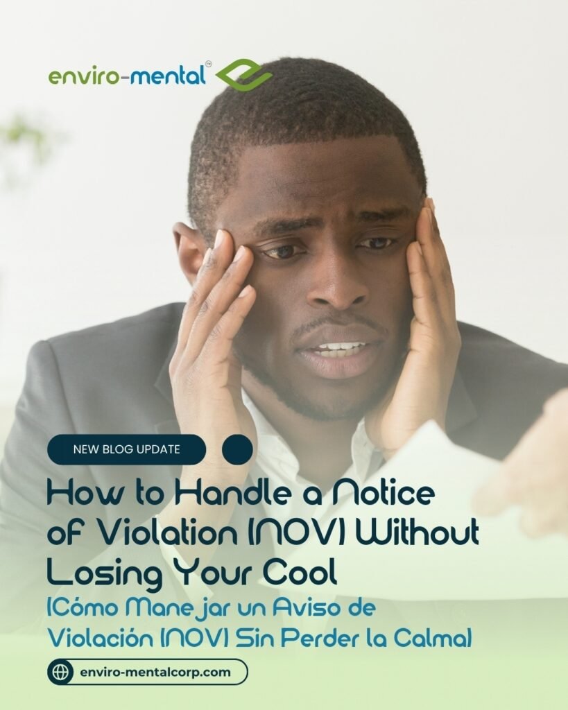 How to handle a notice of violation (NOV) without losing your cool (Cómo manejar un aviso de violación (NOV) sin perder la calma)