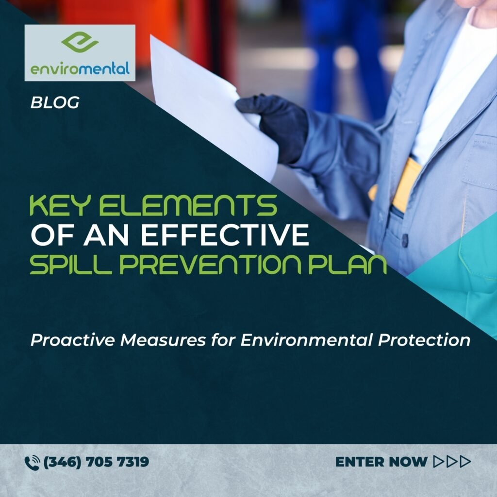 Key elements of an effective spill prevention plan
