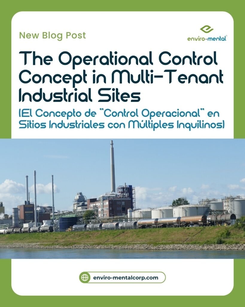 El concepto de 'Control operacional' en sitios industriales con múltiples inquilinos