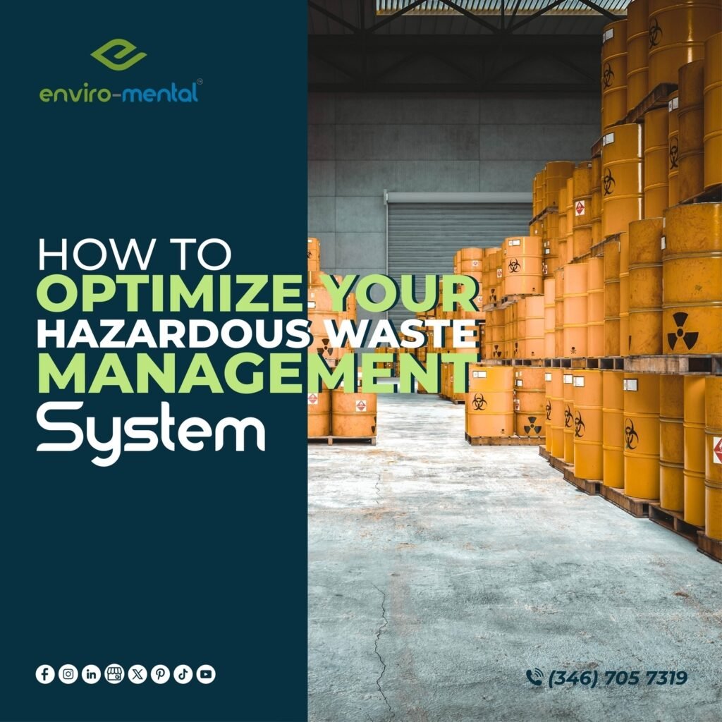 How to optimize your hazardous waste management system