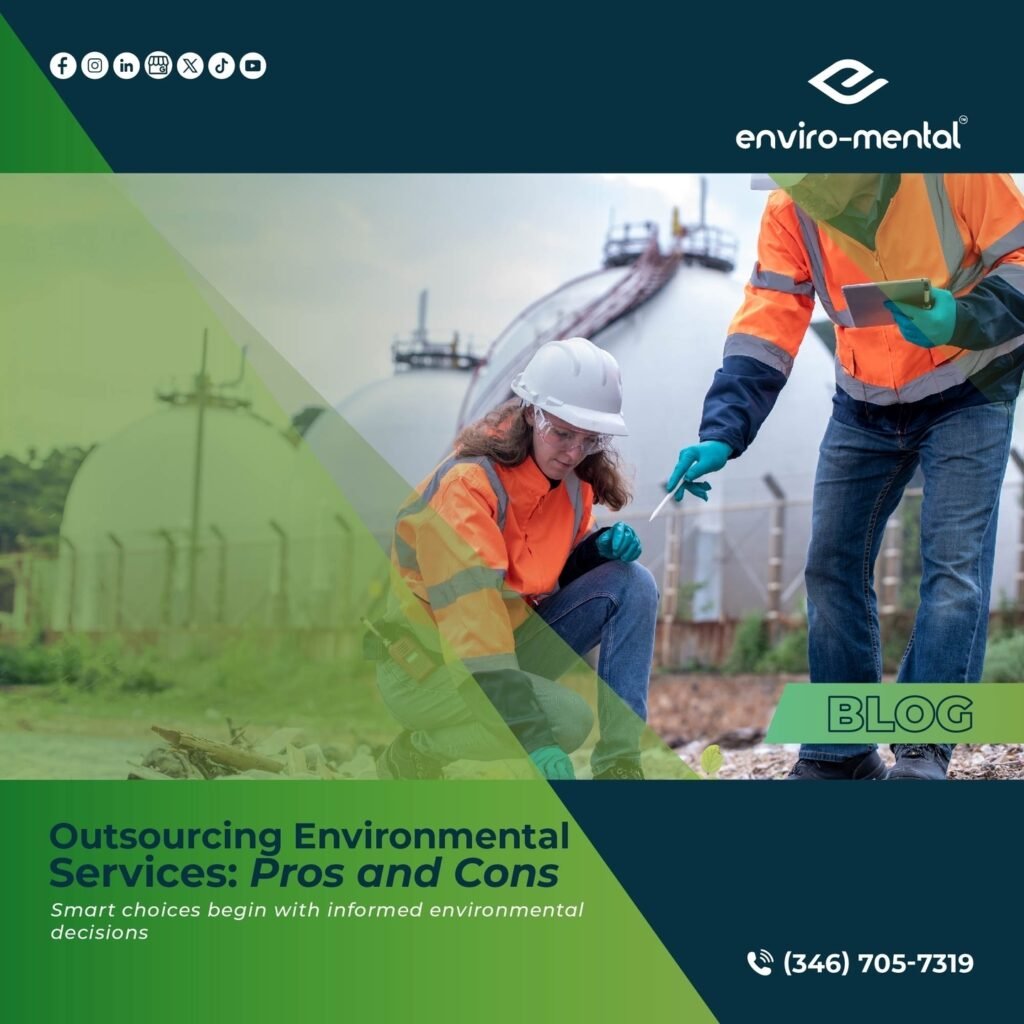Outsourcing environmental services: Pros and cons