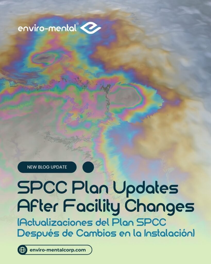 SPCC plan updates after facility changes
