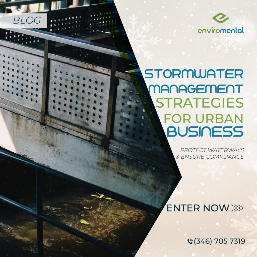 Stormwater management strategies for urban businesses