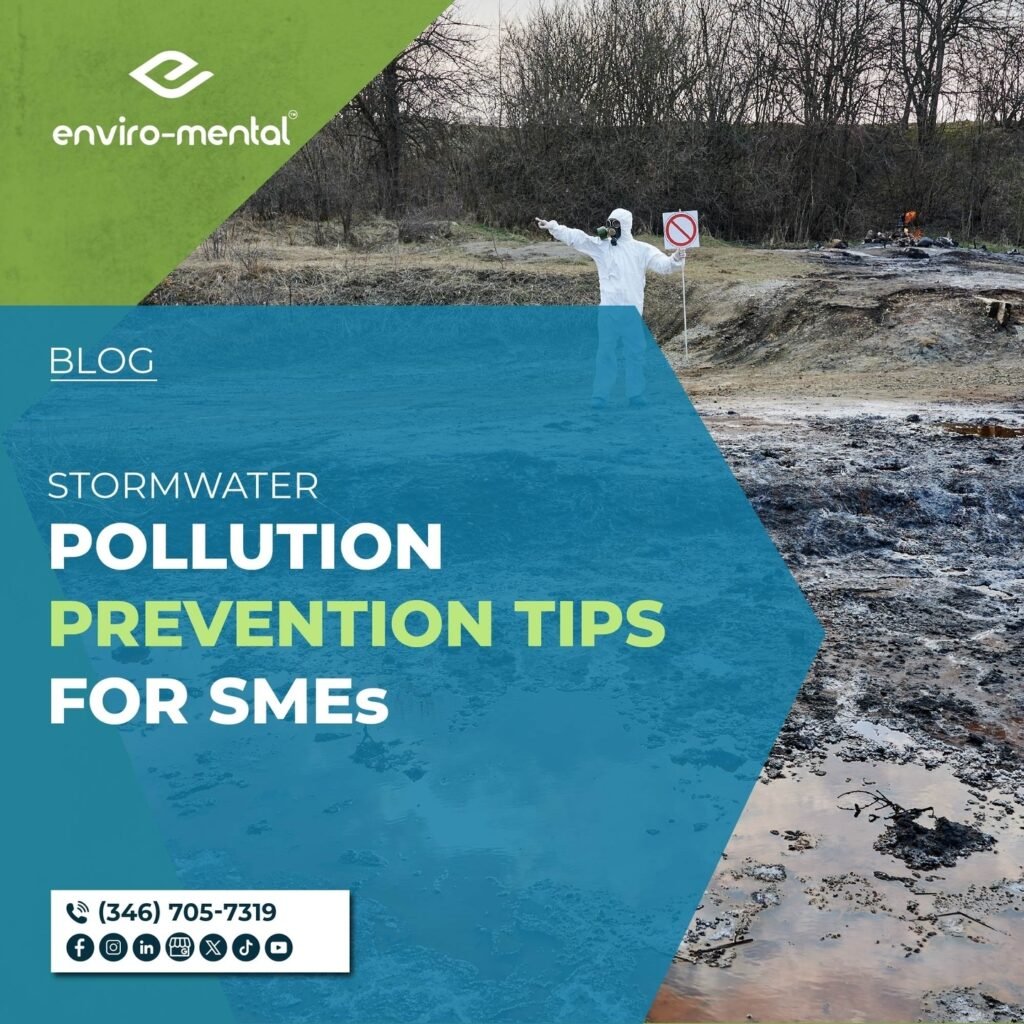 Stormwater pollution prevention tips for SMEs