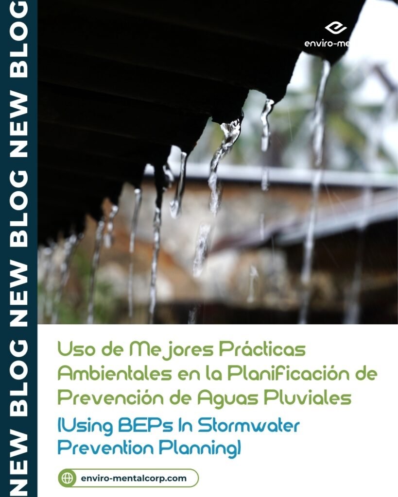 Uso de mejores prácticas ambientales en la planificación de prevención de aguas pluviales
