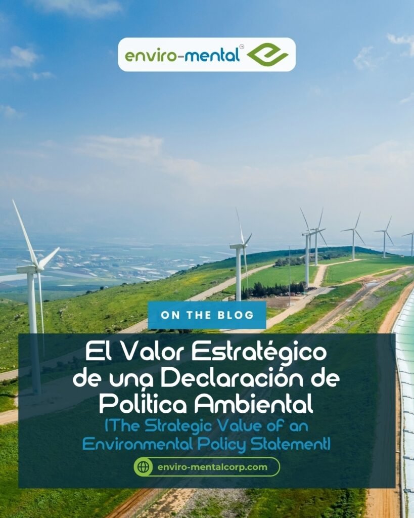 El valor estratégico de una declaración de política ambiental