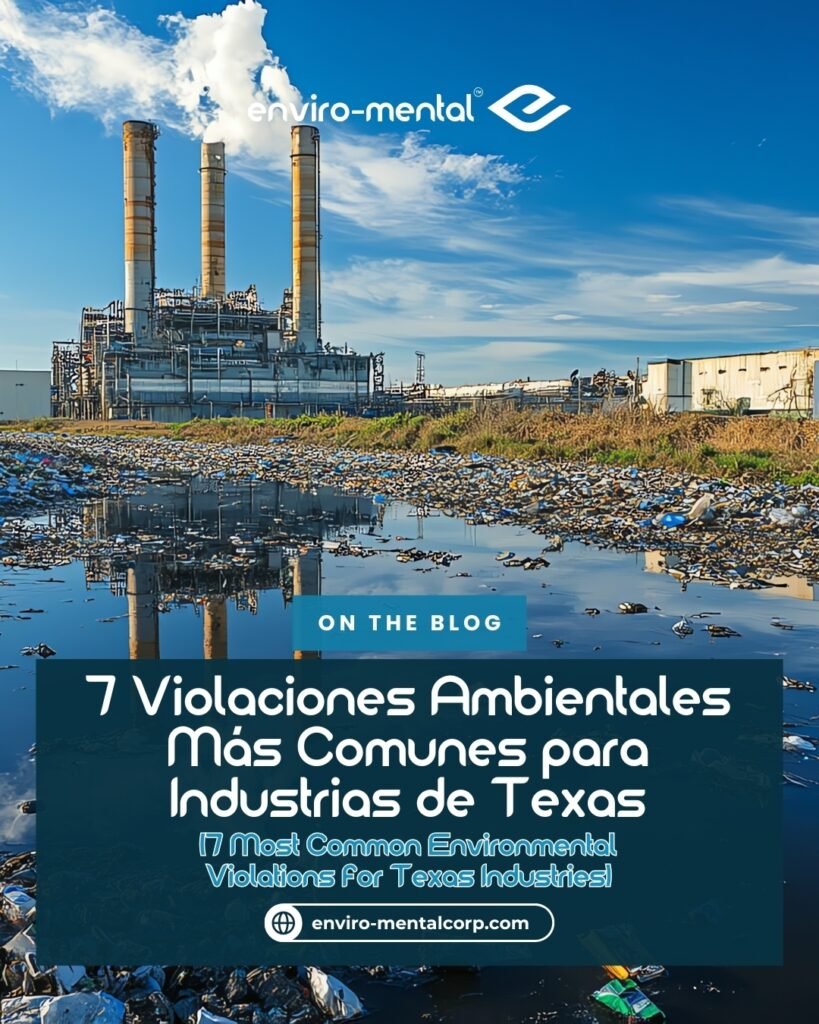 7 violaciones ambientales más comunes para industrias de Texas